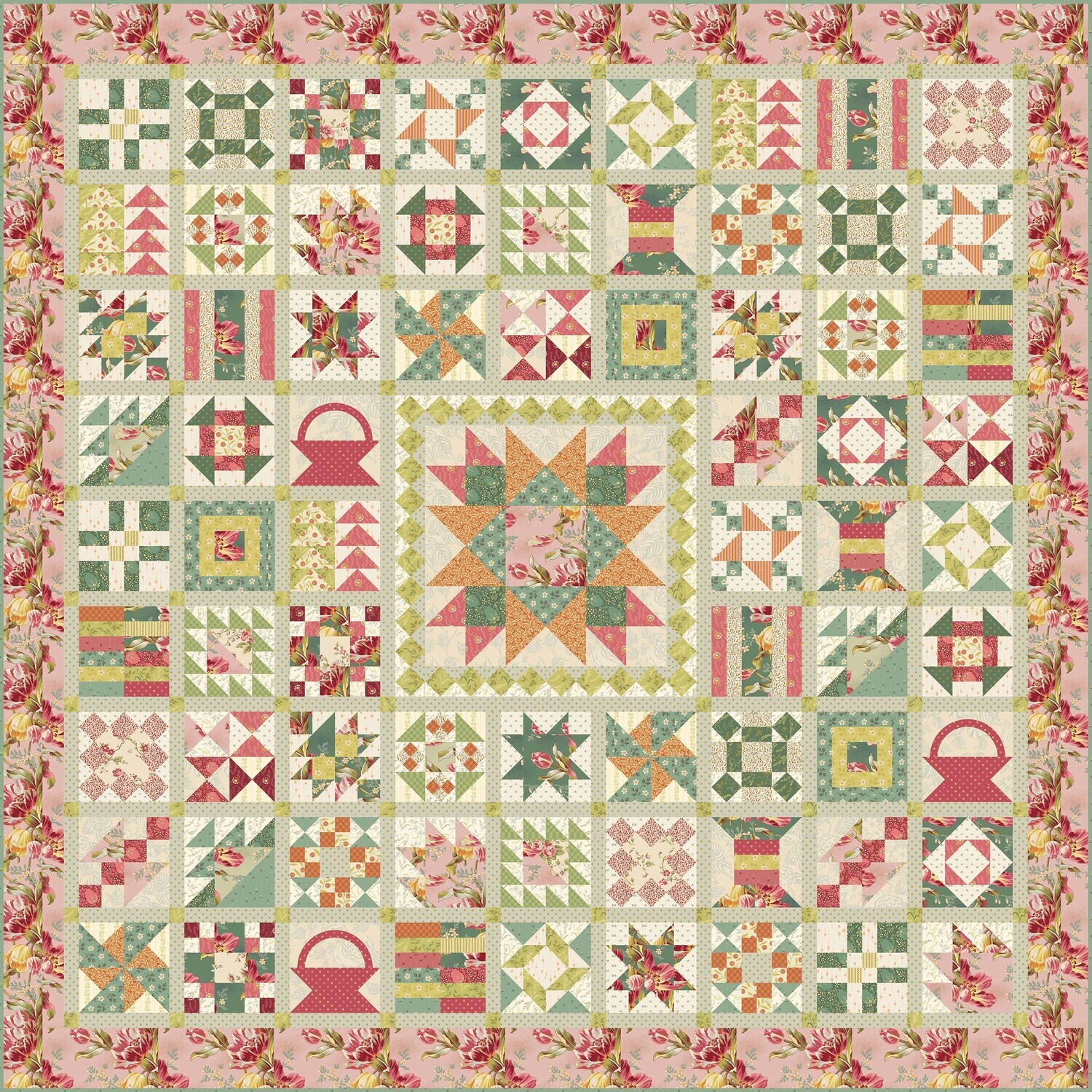 Lady Tulip PRECUT Fabric Kit