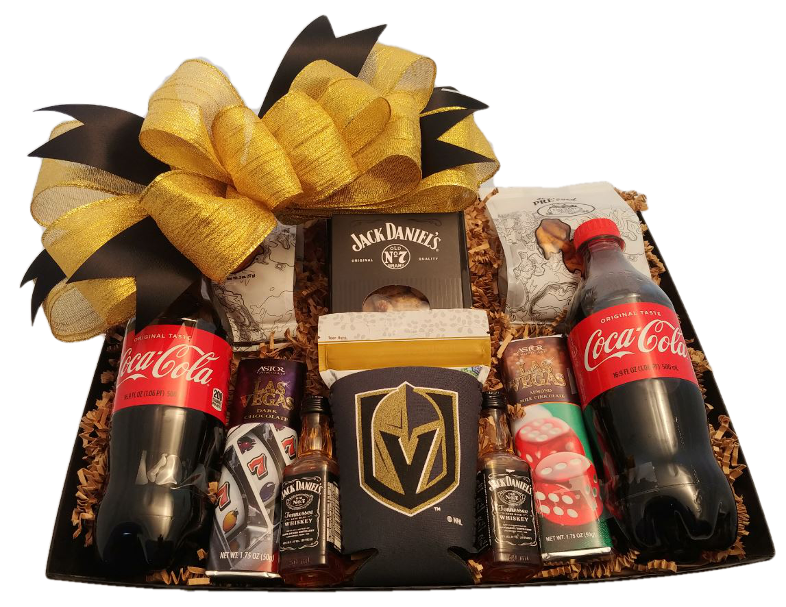 Golden Knights Jack Daniels Snack Basket Baskets By Price 2 Custom