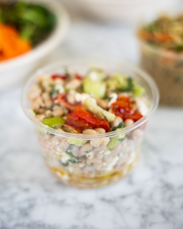 White Bean, Feta, Mint Salad