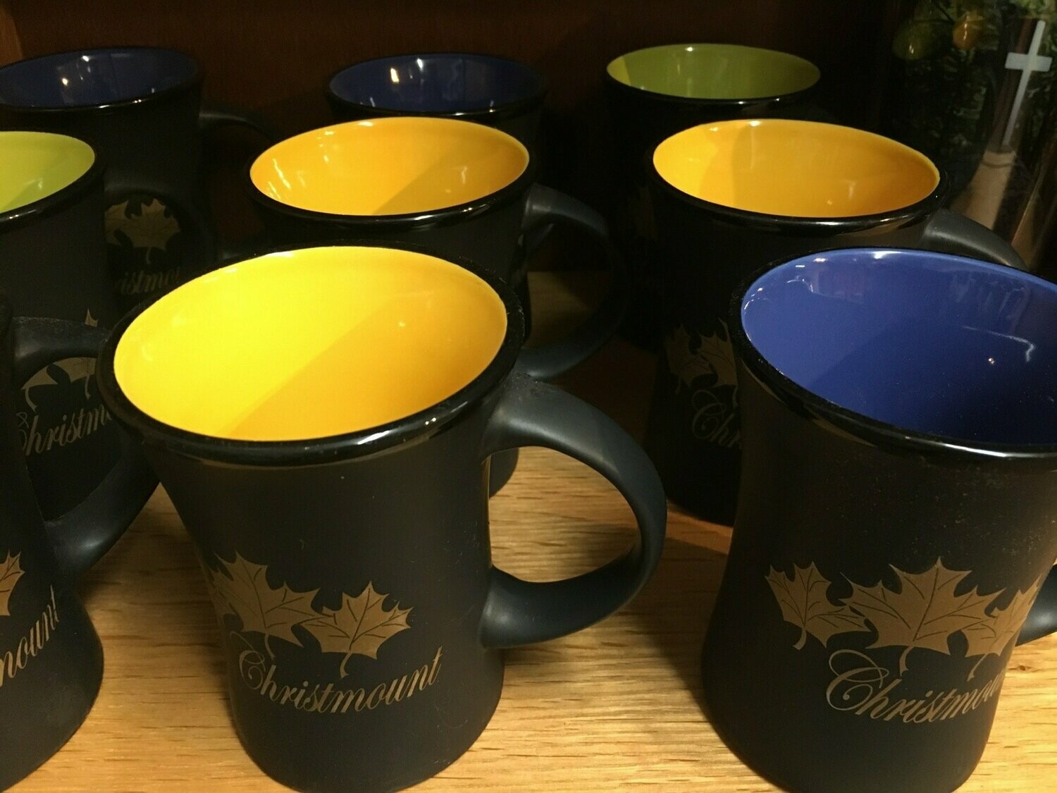fall glass mugs