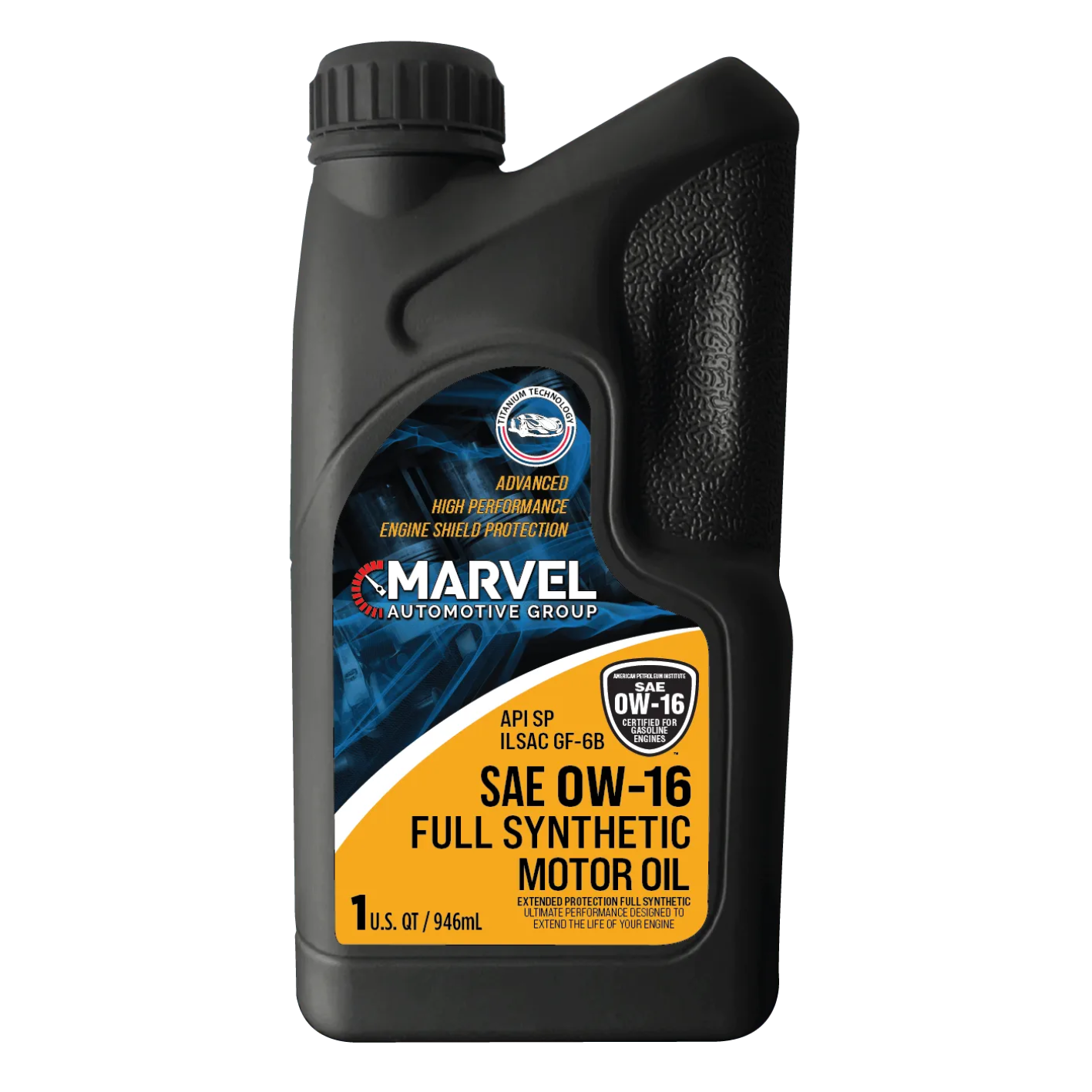 MARVEL SAE 0W16 SP FULL SYNTHETIC MOTOR OIL 1 U.S. QT / 946 mL
