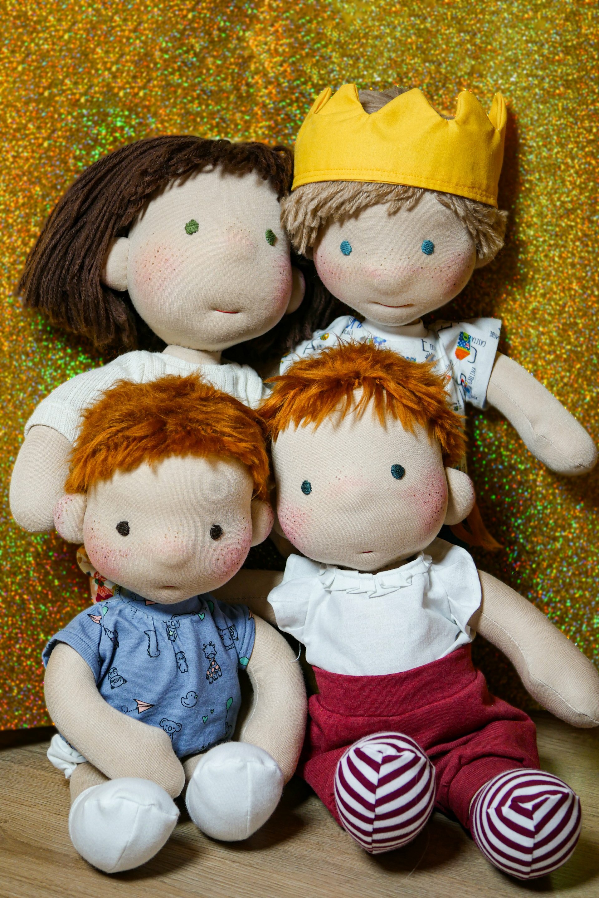 6-teiliges Puppenkleidung Set Für 17cm Plüschpuppen - Strickhut, Hoodie, Latzhose & Zubehör | DIY Kindergeschenk