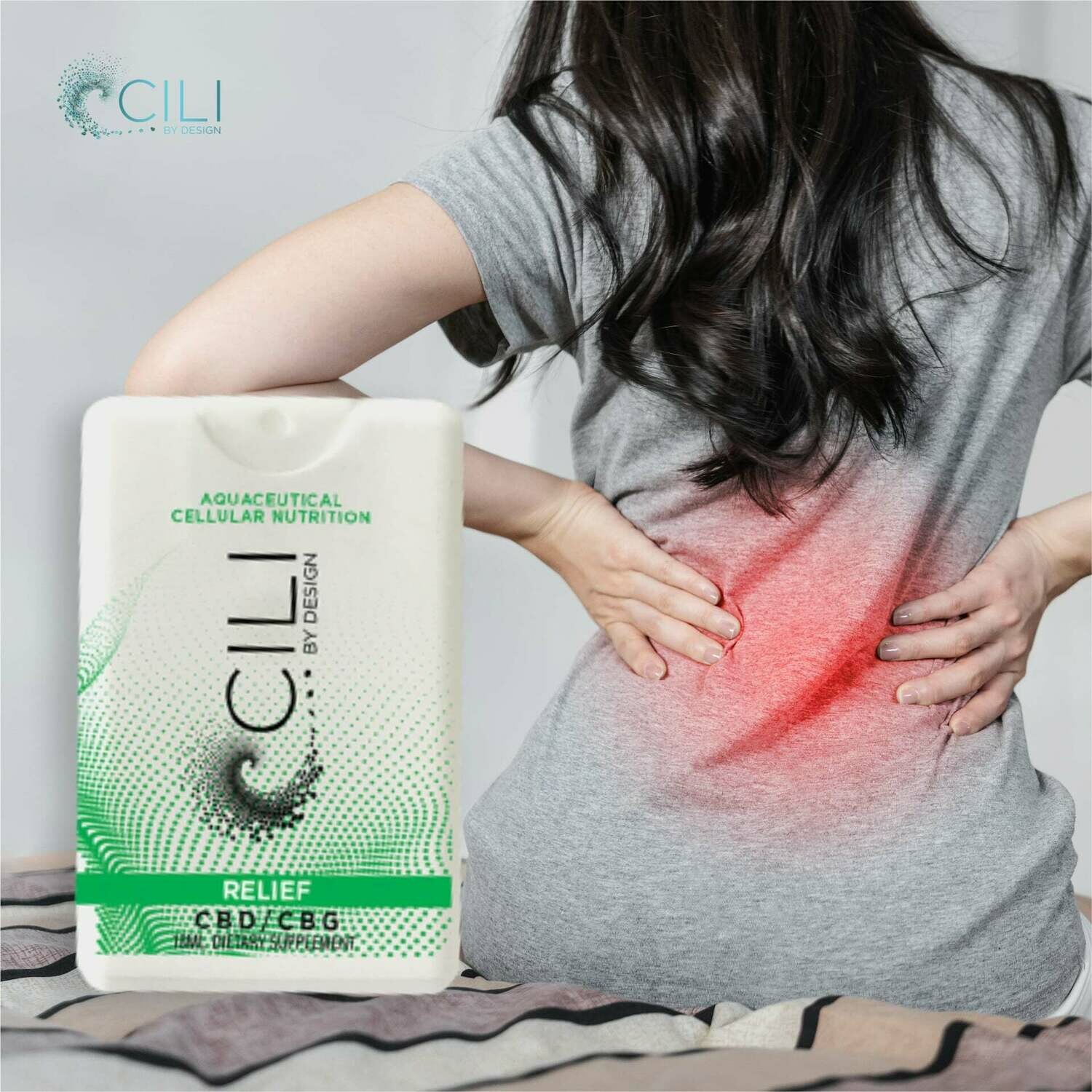 Cili CBD/CBG no THC aquaceutical cellular nutrition relief - sollievo