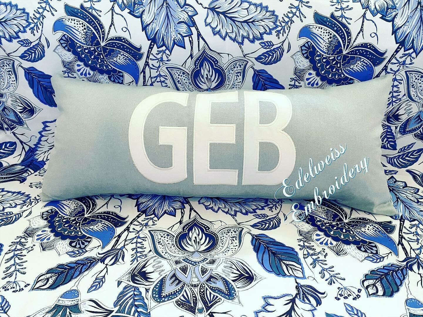 Baby Blue Lumbar Pillow Sham(24in, 32in, 36in)