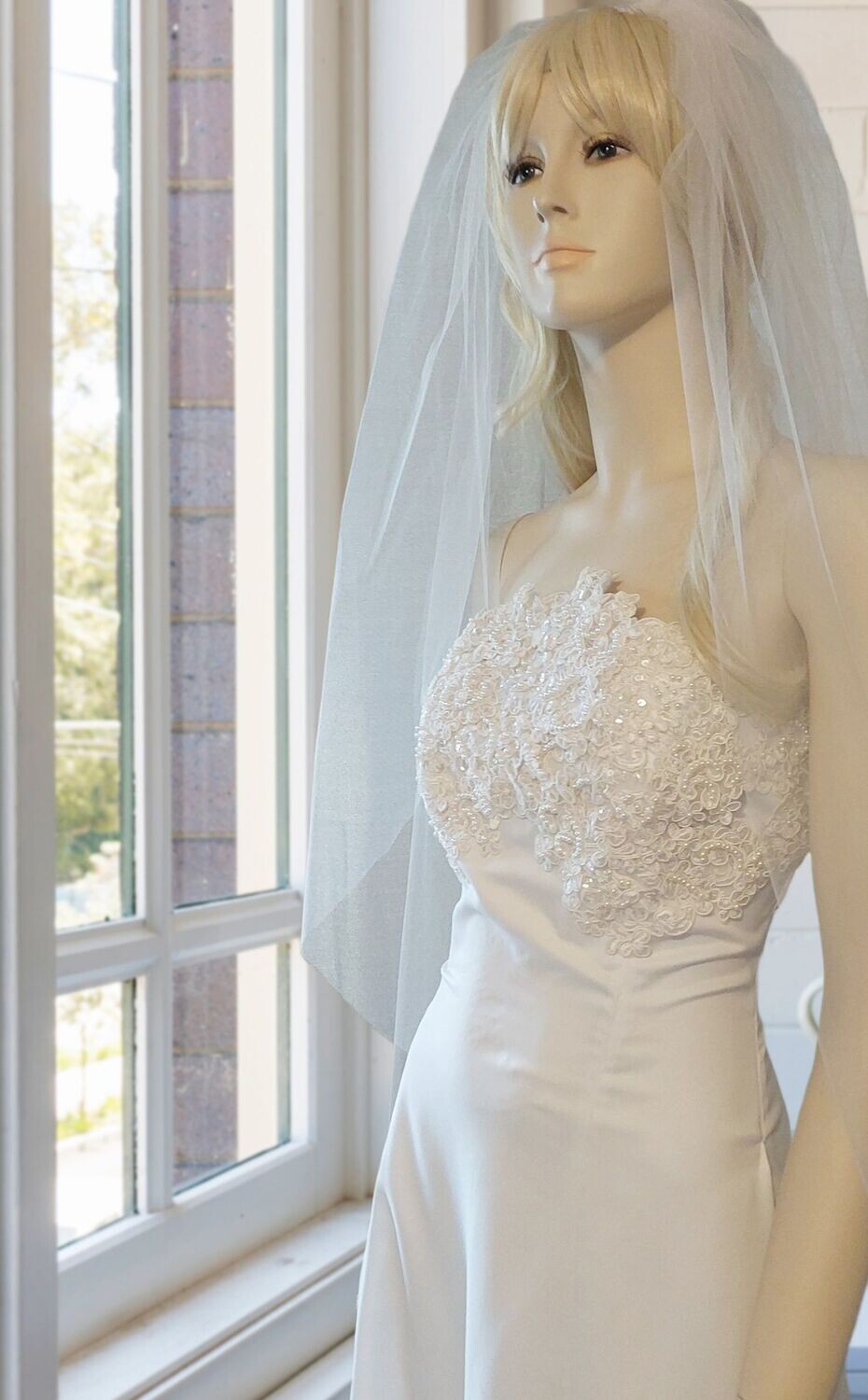 Plain Bridal Veil - Single Layer