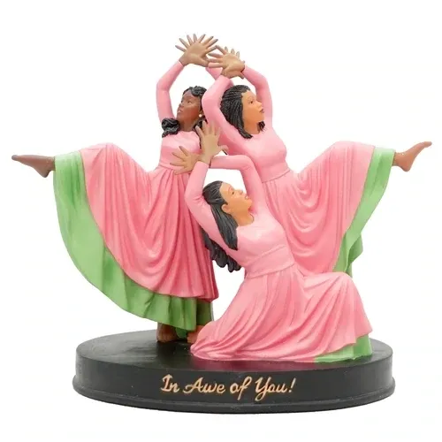In Awe of You Figurine Pink and Green