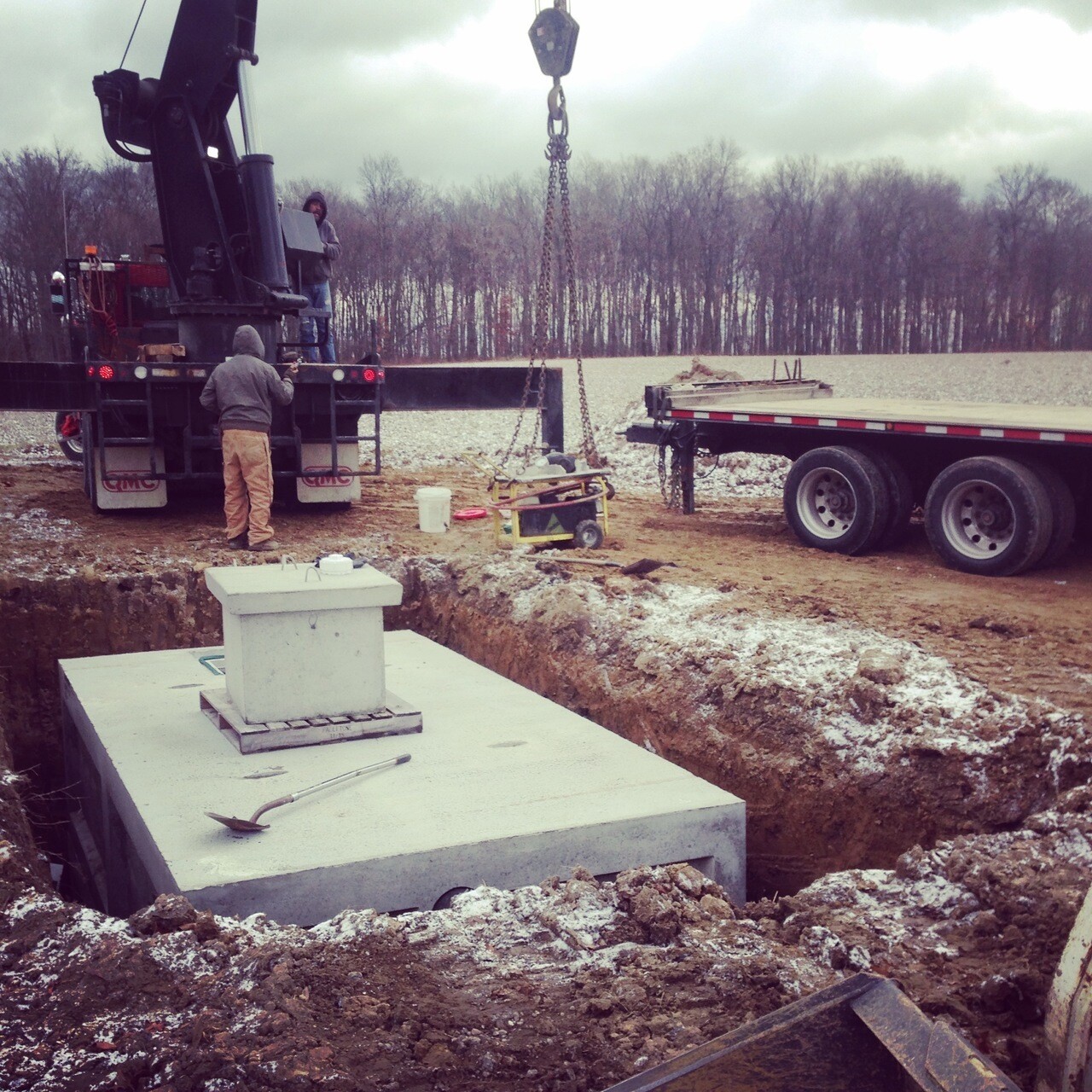 3300Gallon Reinforced Precast Concrete Cistern (Made in Ohio)