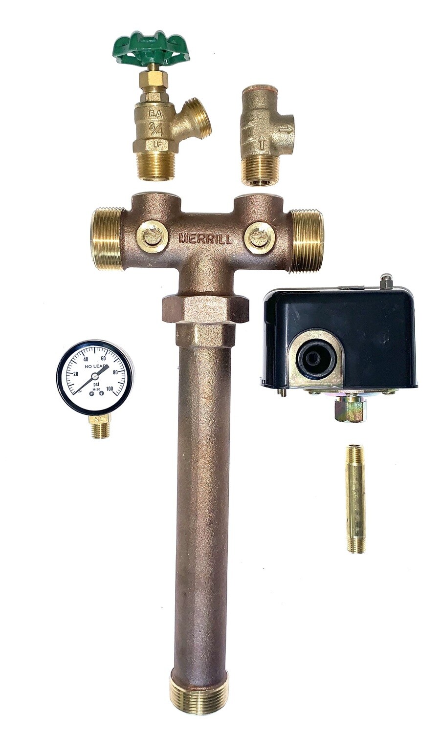 Pump Control Kit/ Tank Tee Kit, 11/4" MPT X 14" Tank Tee, 40/60