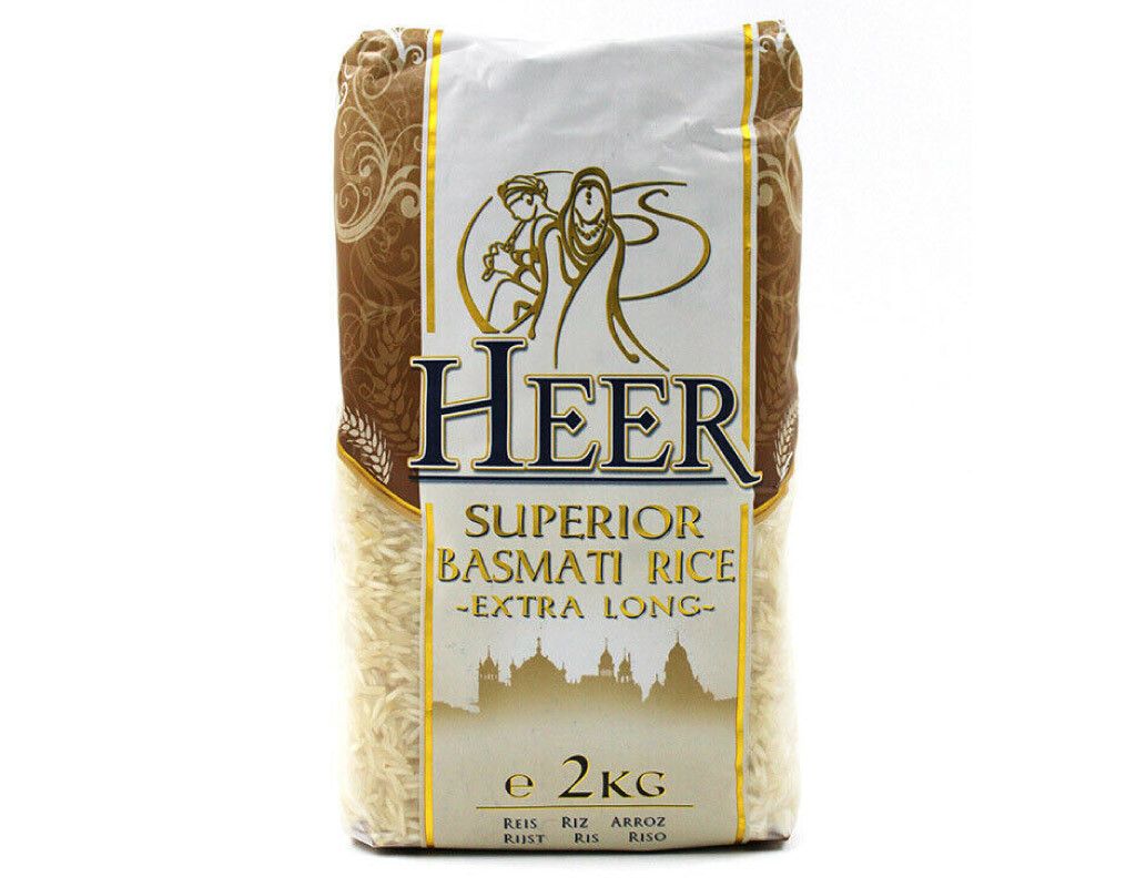 Heer Superior Basmati Rice extra long grain 2kg