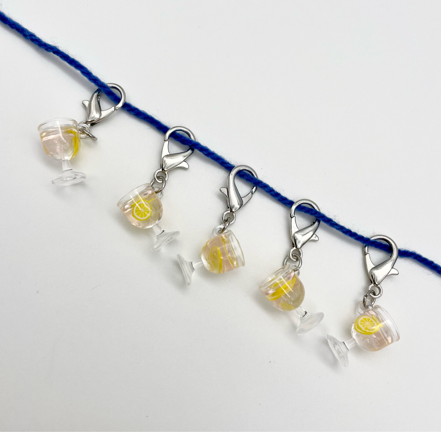 G&T Glass Stitch Markers JUMBO Clasp pack of 5 Our Little Craft Co