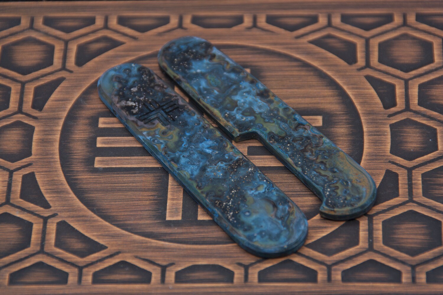 84mm Brass Scales Shipwrecked Patina