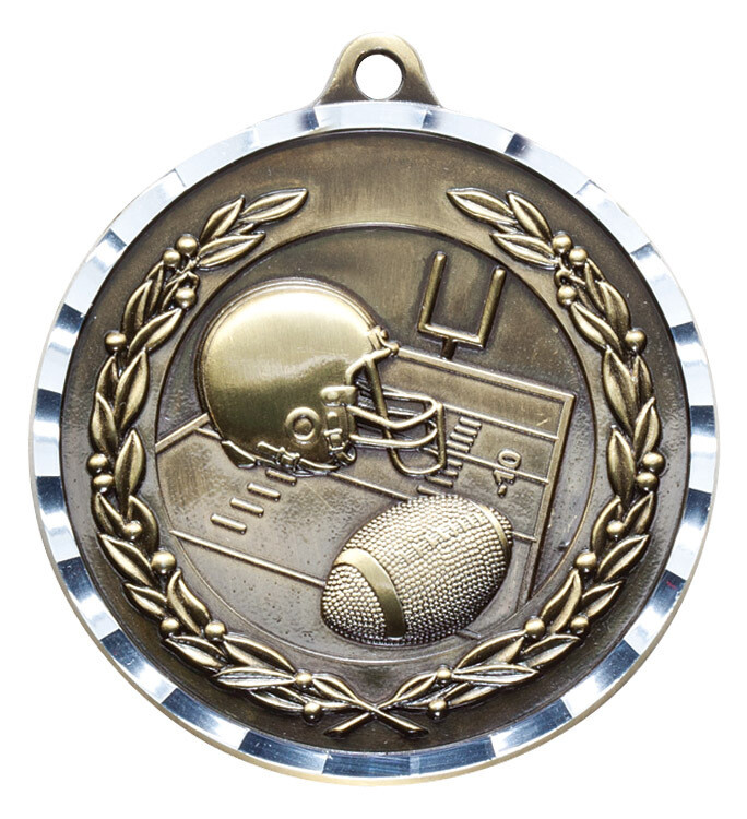 FOOTBALL MEDALS 2 inch Diamond Cut Medals Store Ecwid