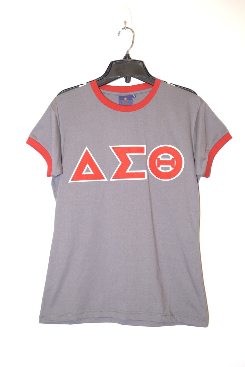 DST Gray/Red SS Ringer T Shirt