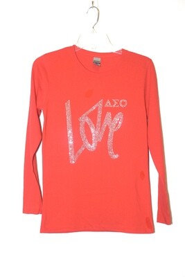 DST Black LS Bling Shirt "Love"