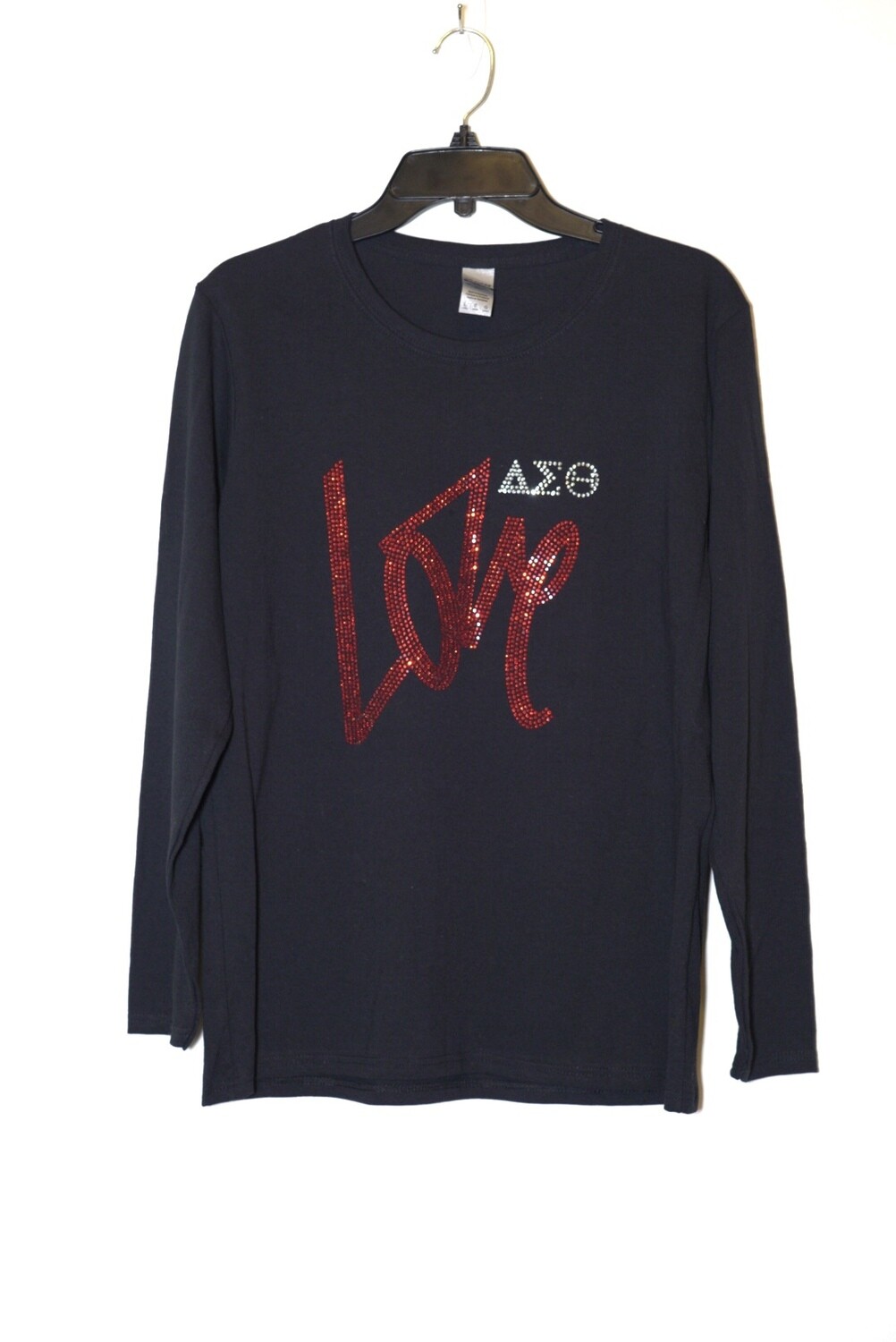 DST Black LS Bling Shirt "Love"