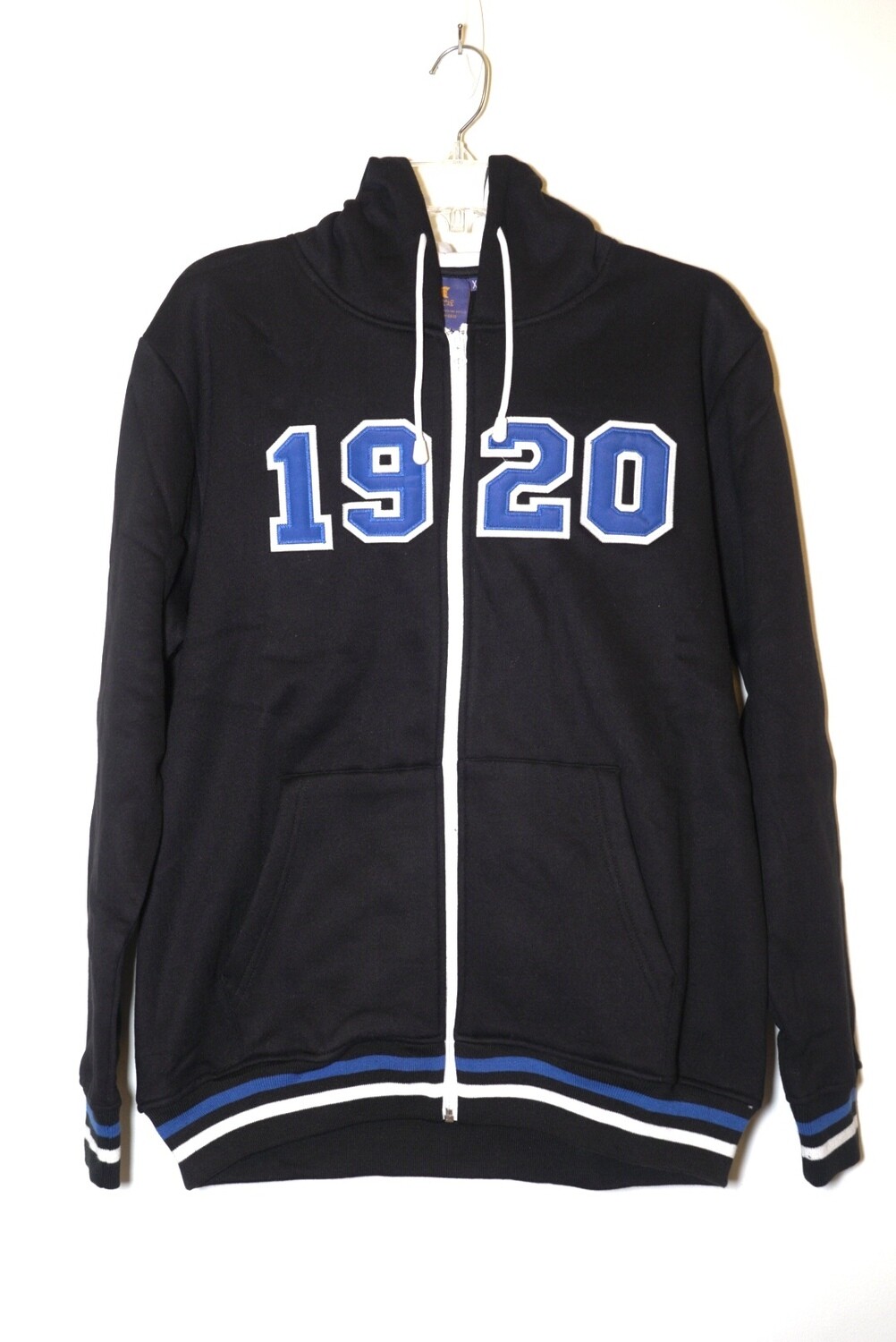 ZETA Black Zipper Hoodie