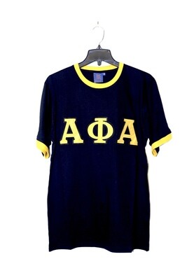 APA SS Black Ringer T Shirt
