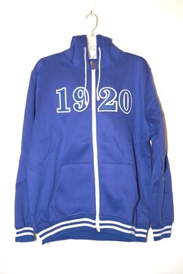 ZETA Blue Zipper Hoodie