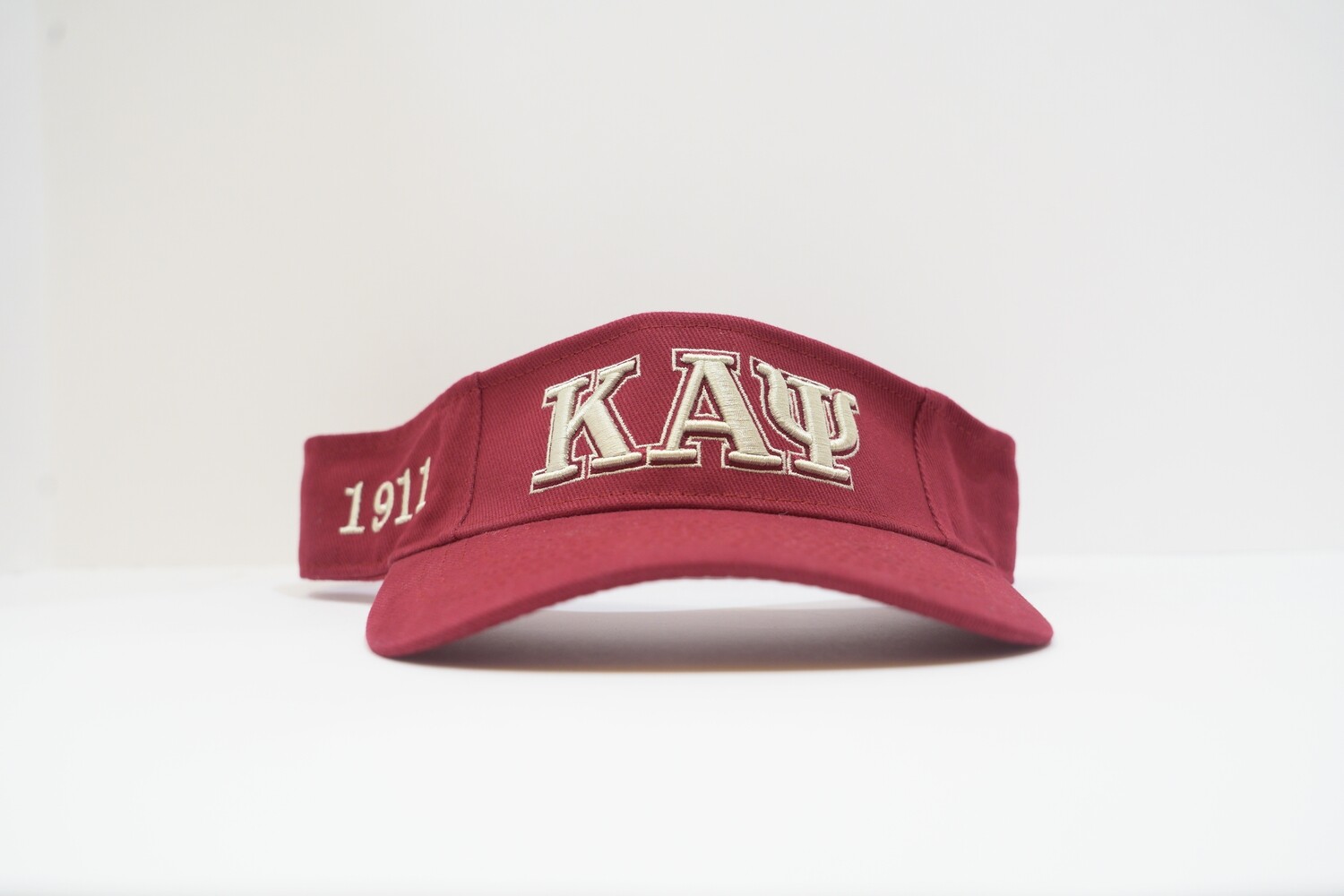 KAY Red/White sun visor