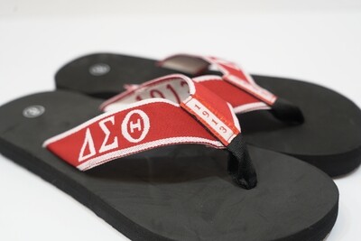 DELTA Red Flip Flops