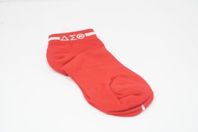 DELTA Red Ankle Socks