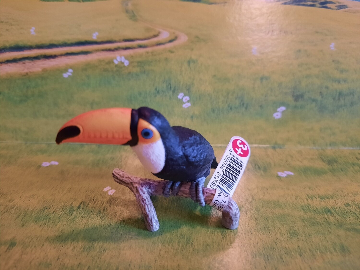 Schleich Wild Life/ Tukan Vogel mit Schleich Fahne (153)