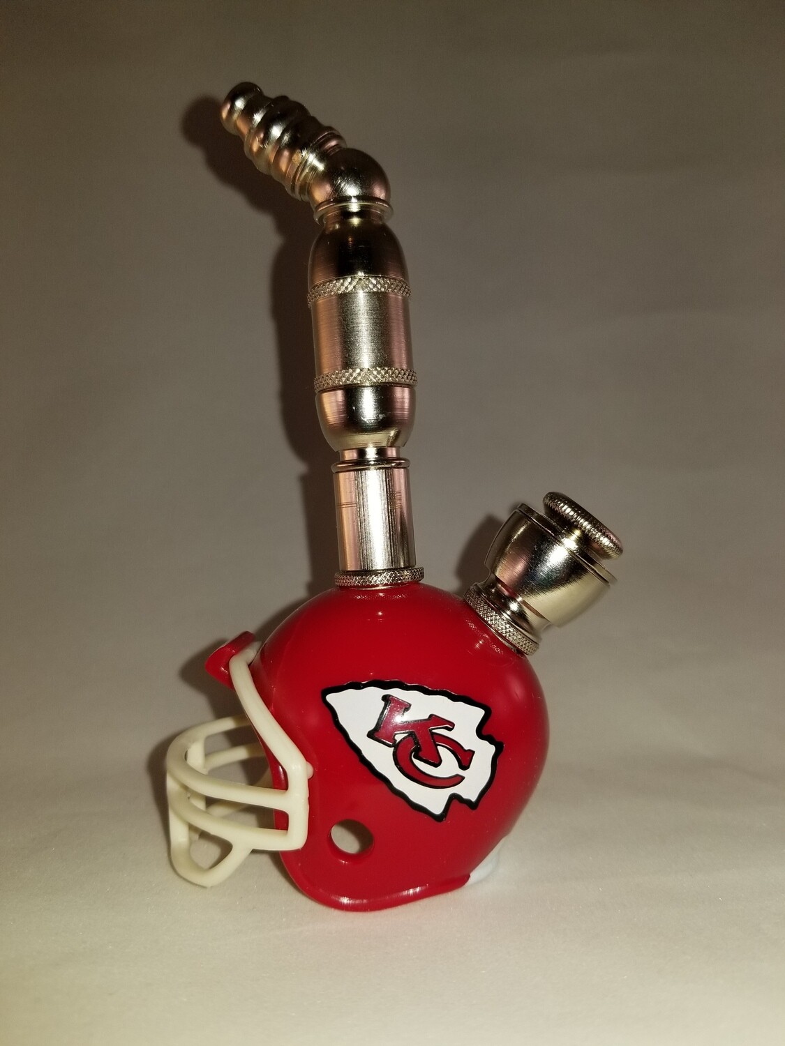 Kansas City Chiefs NFL Helmet Pipe Upright Design
