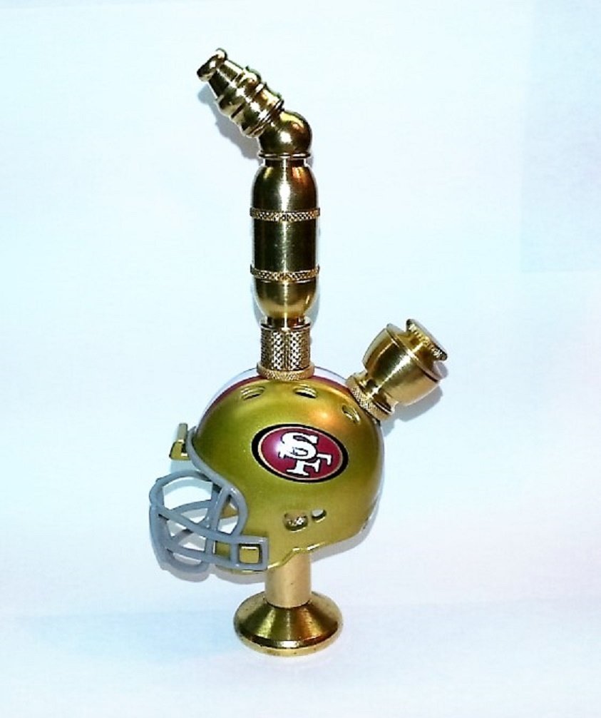 San Francisco 49er's NFL Helmet Smoking Pipe