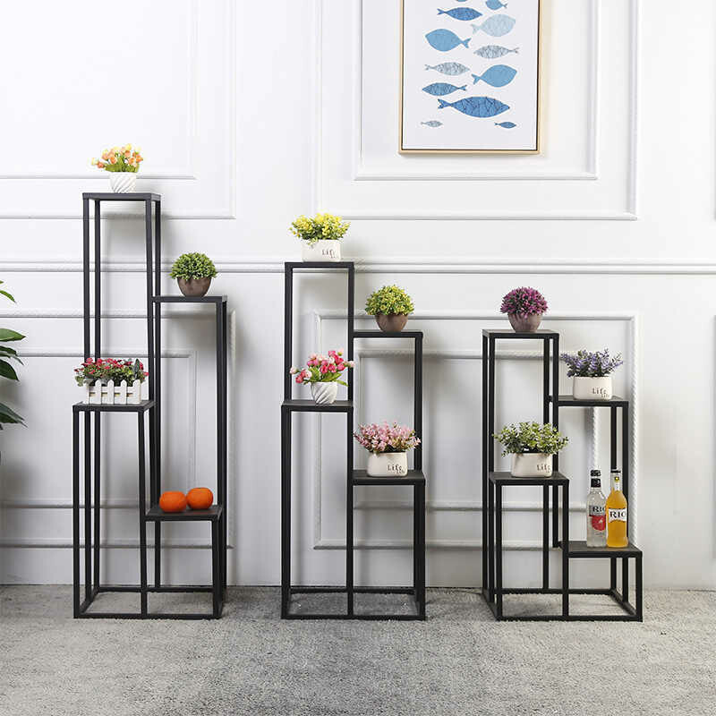 Nordic Modern 4 Layers Metal Indoor Plant Stand