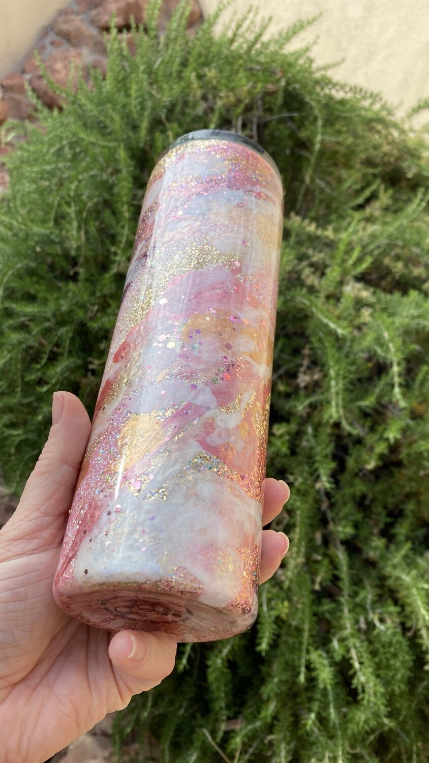 Rose Gold Marble 30 oz (Personalization available)