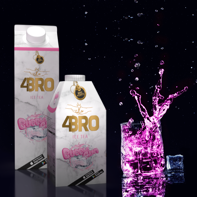 4Bro Ice Tea Bubble Gum