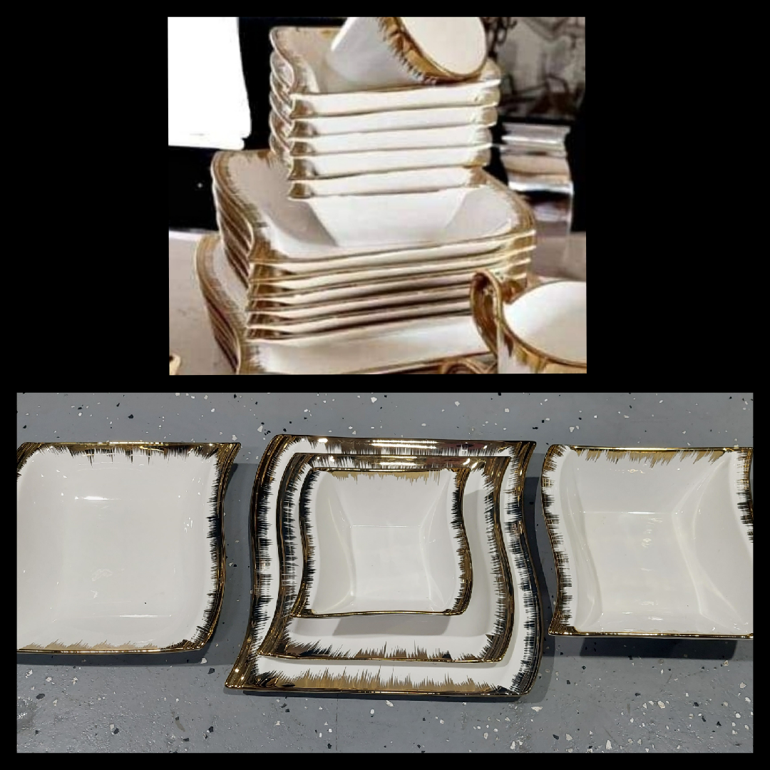 DH GOLD WAVE DINNER SET 18P