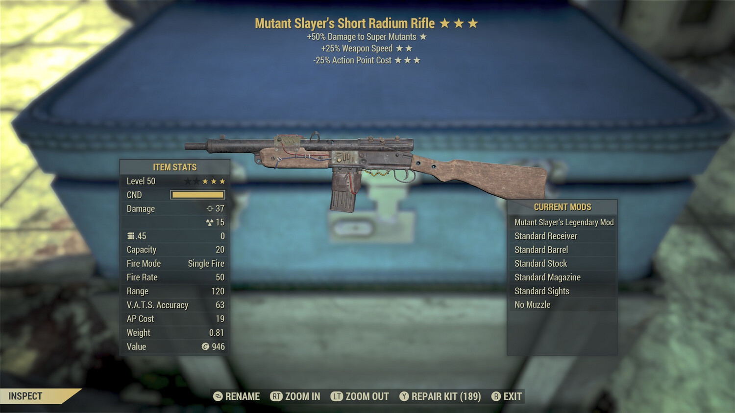 Mutant Slayers 25/25 Radium Rifle