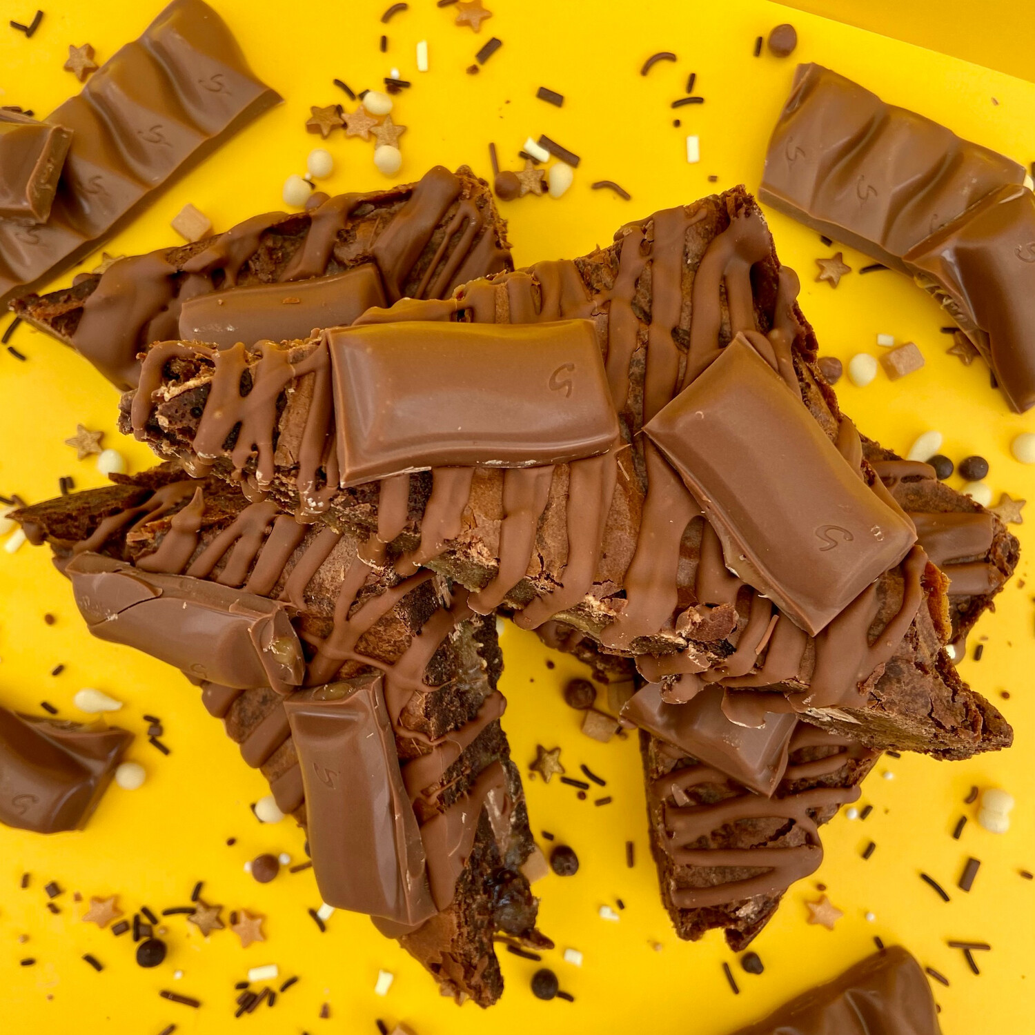 Galaxy Caramel Brownies