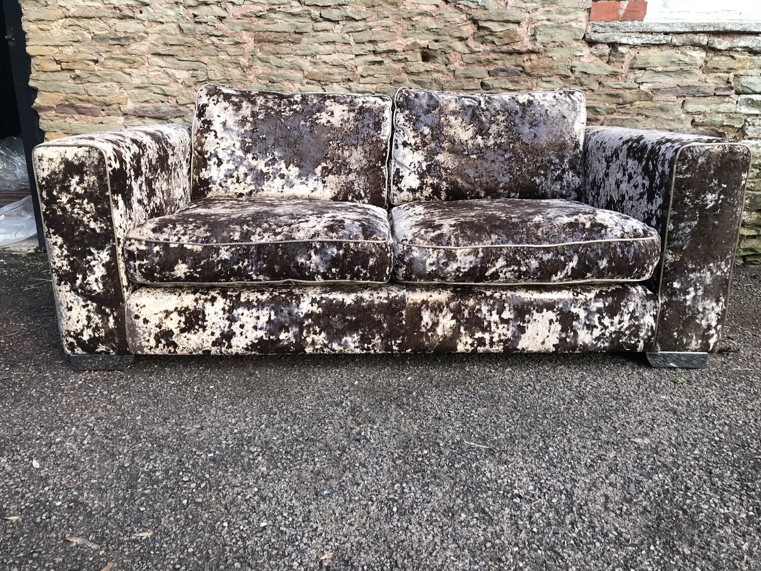 Crushed Velvet Glastonbury Sofa From Sofology FREE DELIVERY