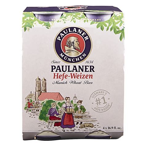 Paulaner Hefe-Weizen 4pk 16.9oz Cans