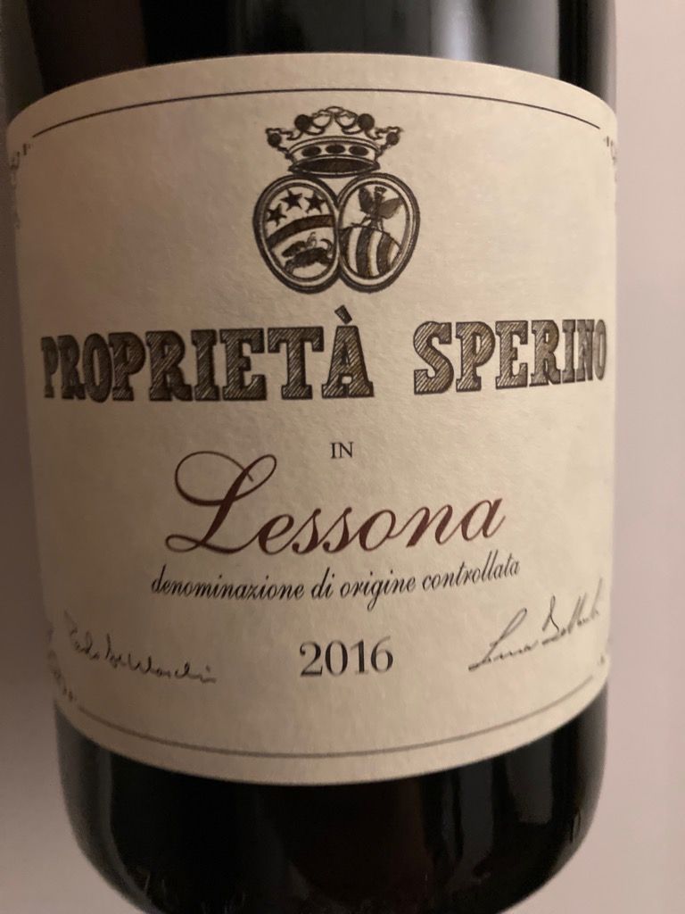Proprieta Sperino Lessona Nebbiolo 2016