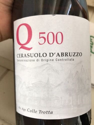 Q 500 Cerasuolo D’Abruzzo 2016 