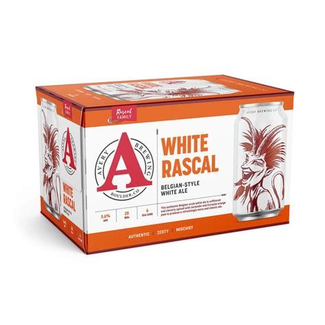 Avery Brewing Co White Rascal Belgian Style White Ale 6pk/ 12oz