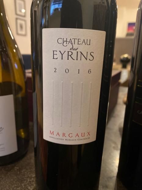 Chateau des Eyrins Margaux 2016