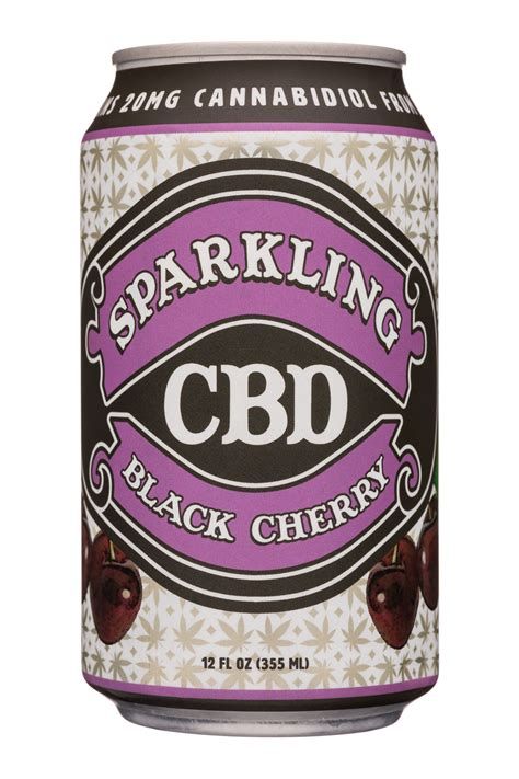 CBD Sparkling Black Cherry 12oz