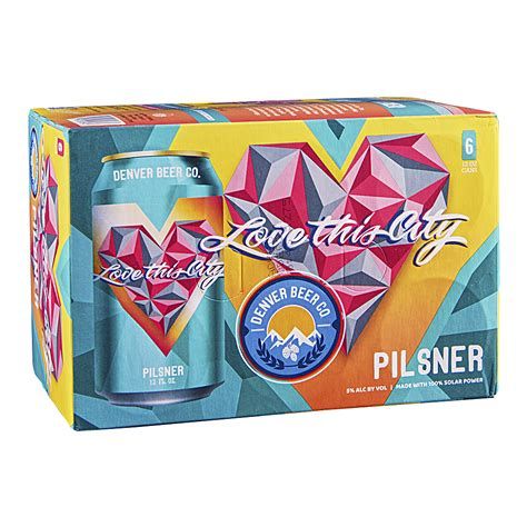 Denver Beer Love This City Pilsner 6pk Cans 