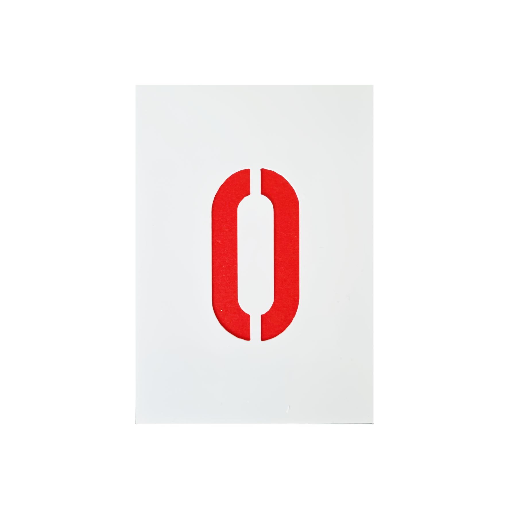 Plastic Numbers Stencil Set