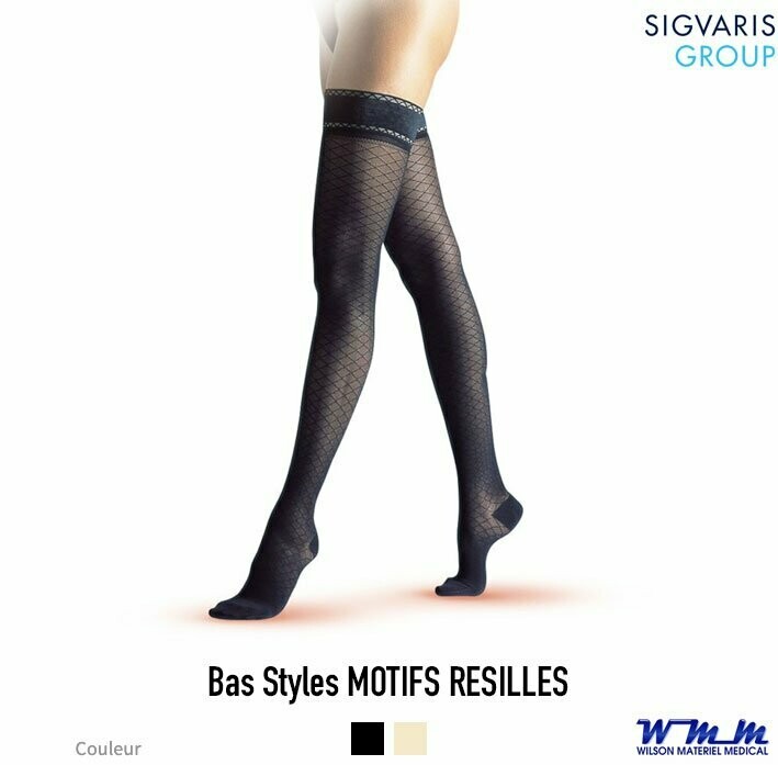 Chaussettes Résilles Femme – Noires – Taille Unique – Voute Renforcée – Neuves