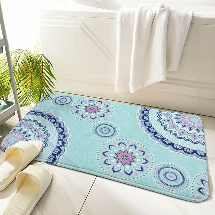 Stramonium Design Square Shape Bathroom rug