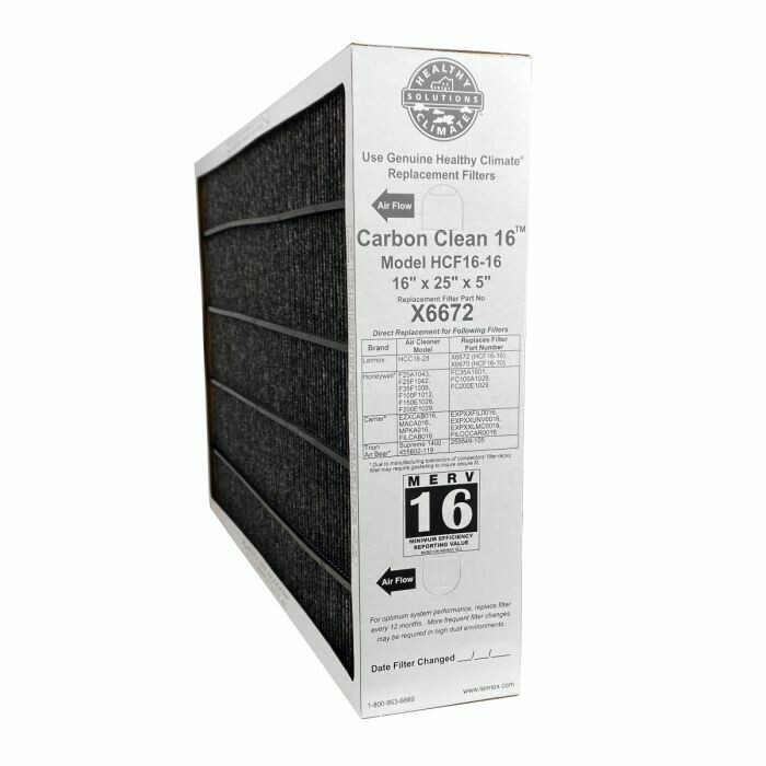 X6672 LENNOX HEALTHY CLIMATE MERV 16 FILTER Furnace Filters Filters