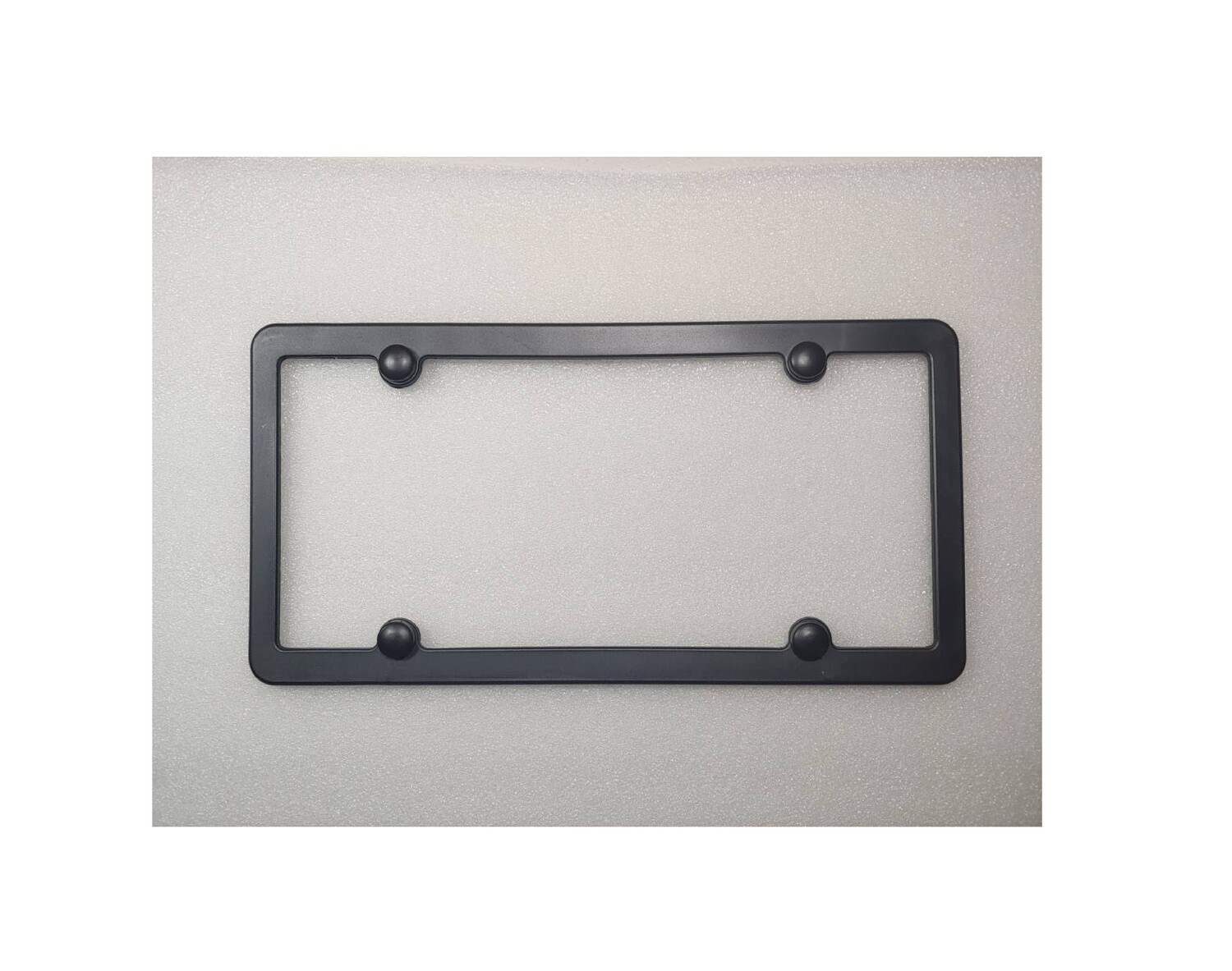 4hole License Plate Frame Plastic with screw caps Store Sly Brackets
