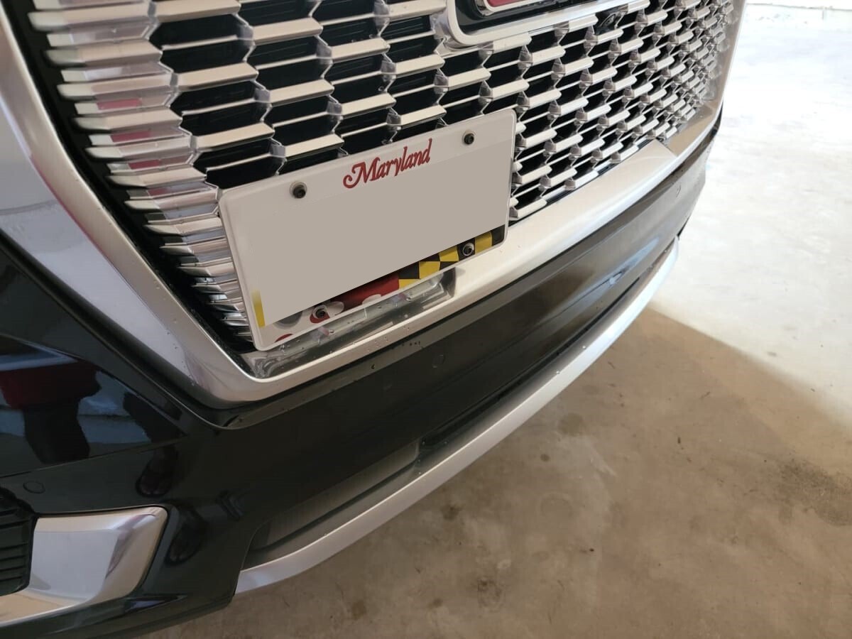 TRUE Nodrill License Plate holder mount bracket relocator