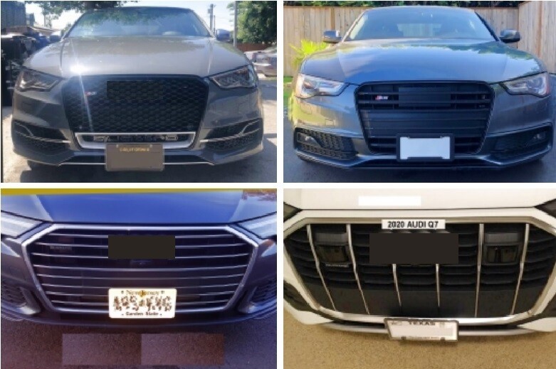 NO DRILL LICENSE PLATE BRACKET FOR AUDI Q7 Q5 Q4 ETRON Q3 A3 S3 RS A4