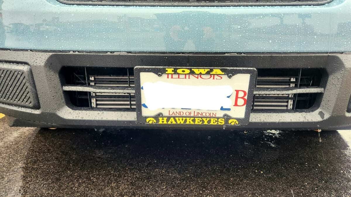 TRUE Nodrill License Plate holder mount bracket relocator